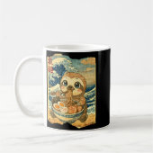 Funny Kawaii Sloth Ramen Noodle Bowl Japanese Wave Kaffeetasse (Links)