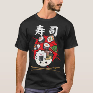 Funny Kawaii Sushi Japanisch Food Anime Rice Japan T-Shirt