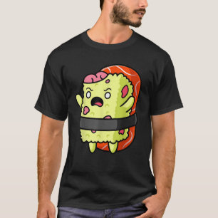 Funny Kawaii Sushi Zombie Halloween Feinschmecker  T-Shirt