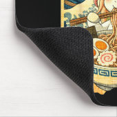 Funny Kawaii Unicorn Ramen Noodle Bowl Japanese Wa Mousepad (Ecke)