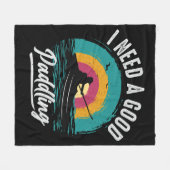 Funny Kayak braucht ein gutes Paddeln Fleecedecke (Vorderseite (Horizontal))