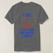 Funny Kayak Fischen T-Shirt (Design vorne)