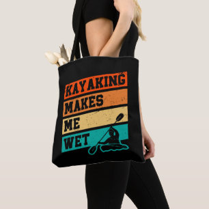 Funny Kayak Lover Kayaking Retro River Kayaker Tasche