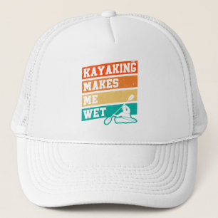 Funny Kayak Lover Kayaking Retro River Kayaker Truckerkappe