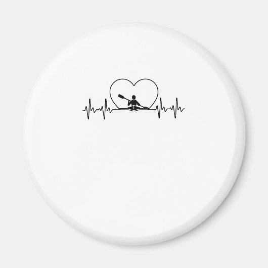 Funny Kayaking Design For Men Women Paddle Boating Magnet (Vorne)