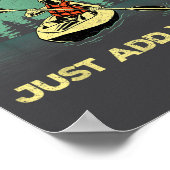 Funny Kayaking Design For Men Women Paddling Canoe Poster (Ecke)