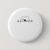 Funny Kayaking Design für Männer Frauen Paddelboot Button (Vorderseite)