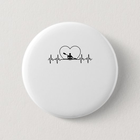 Funny Kayaking Design für Männer Frauen Paddelboot Button (Vorderseite)