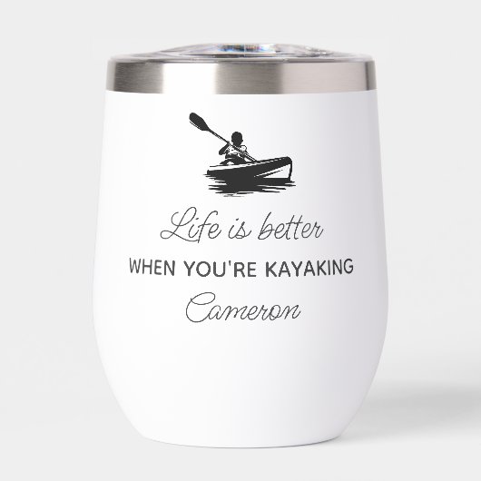 Funny Kayaking Geschenk, Kayaker Zitat Personalisi (Vorderseite)