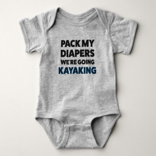 Funny Kayaking Jersey Bodysuit für Baby Strampler