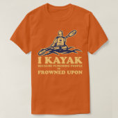 Funny Kayaking Kanoeing I Kayak weil Punching P T-Shirt (Design vorne)