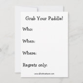 Funny Kayaking Party Einladungen (Rückseite)
