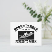 Funny Kayaking Postkarte (Stehend Vorderseite)