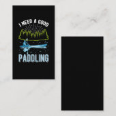 Funny Kayaking Spaß Paddling Kayak Jokes Visitenkarte (Vorne/Hinten)