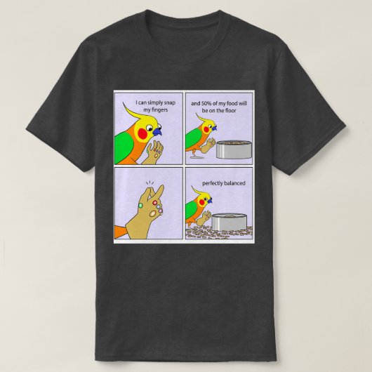 Funny kea Papagetier Design 3 T-Shirt (Design vorne)