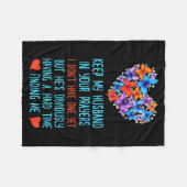 Funny Keep My Husband In Your Prayers I Dont Have Fleecedecke (Vorderseite (Horizontal))