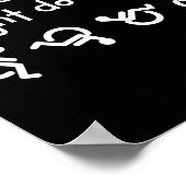 Funny Keep Staring I Might Do A Trick Wheelchair Poster (Ecke)