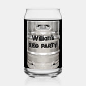 Funny Keg Party kann Trinkglas formen Dosenglas (Vorderseite)
