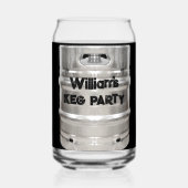 Funny Keg Party kann Trinkglas formen Dosenglas (Rückseite)