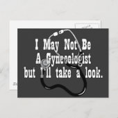 Funny, kein Gynokologe Postkarte (Vorne/Hinten)