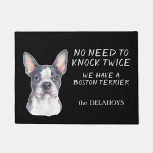 Funny keine Notwendigkeit, Boston Terrier Doormat  Fußmatte