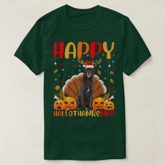 Funny Kelpie Dog Lover Happy Kelpie HelloDankeMas T-Shirt (Design vorne)