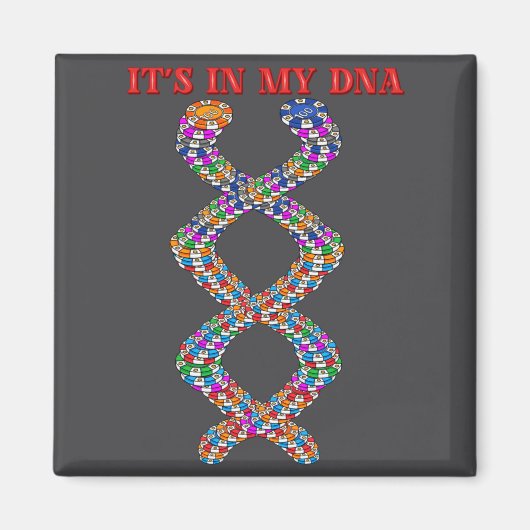 Funny Ker Player Texas Holdem Casino Ker Magnet (Vorne)