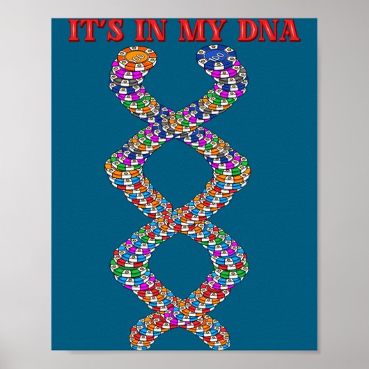 Funny Ker Player Texas Holdem Casino Ker  Poster (Vorne)