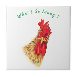 Funny Keramik Tile Überraschender Rooster - Ihr Te Fliese