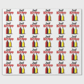 Funny Ketchup Bottle Grafik einfach Ketschup Geschenkpapier (Flach)