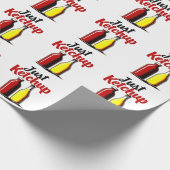 Funny Ketchup Bottle Grafik einfach Ketschup Geschenkpapier (Ecke)