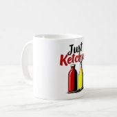 Funny Ketchup Bottle Grafik einfach Ketschup Kaffeetasse (Vorderseite Links)