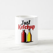 Funny Ketchup Bottle Grafik einfach Ketschup Kaffeetasse (Mittel)