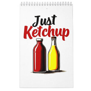 Funny Ketchup Bottle Grafik einfach Ketschup Kalender