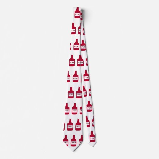Funny Ketchup Catsup Gag Geschenk Neck Tie Necktie Krawatte (Vorderseite)