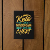 Funny Keto Diät Cheat Zitat Postkarte
