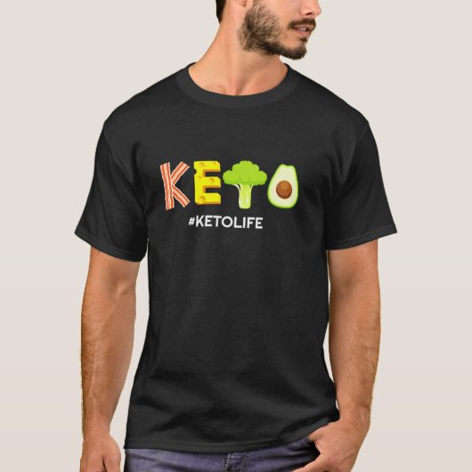 Funny Keto Diät T-Shirt Ketones Low Carb Keto Die (Vorderseite)