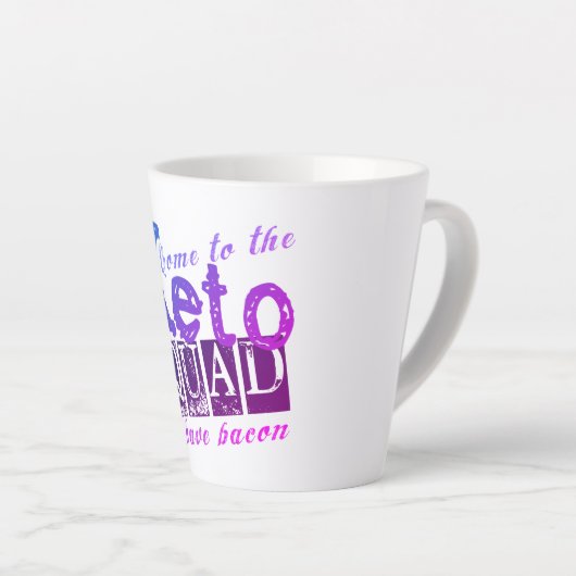 Funny Keto Diät Zitat Milchtasse (Rechte Ecke)