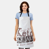 Funny Keto Diät Zitat Schürze (Getragen)