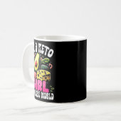Funny Keto Gift - I'm A Carbie Girl In A Keto Worl Kaffeetasse (Vorderseite Links)