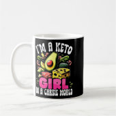Funny Keto Gift - I'm A Carbie Girl In A Keto Worl Kaffeetasse (Links)