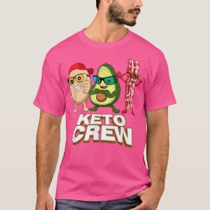 Funny Ketogenic Keto Crew mit Bacon, Ei und Avoc T-Shirt