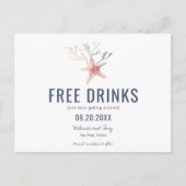 Funny Key West Beach Wedding Rettet die Termine Ankündigungspostkarte (Vorderseite)