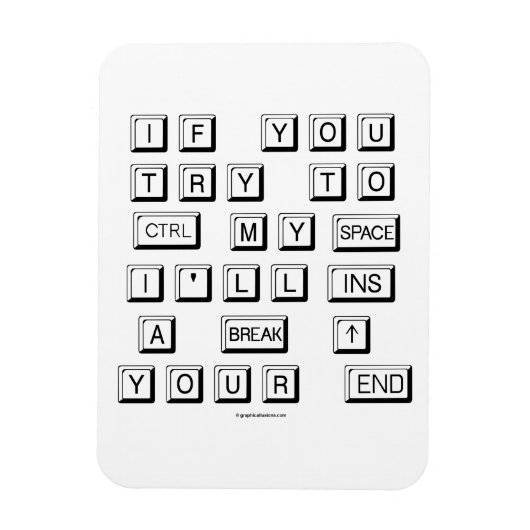 Funny Keyboard Magnet (Vertikal)