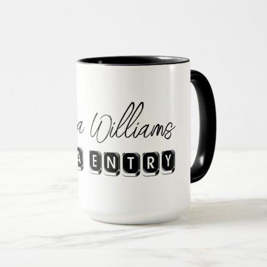 Funny Keyboard Typografy Professionals Data Entry Tasse (VorderseiteRechts)