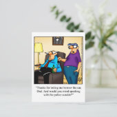 Funny "Keys to the Car" Postkarte "Spectickles" (Stehend Vorderseite)