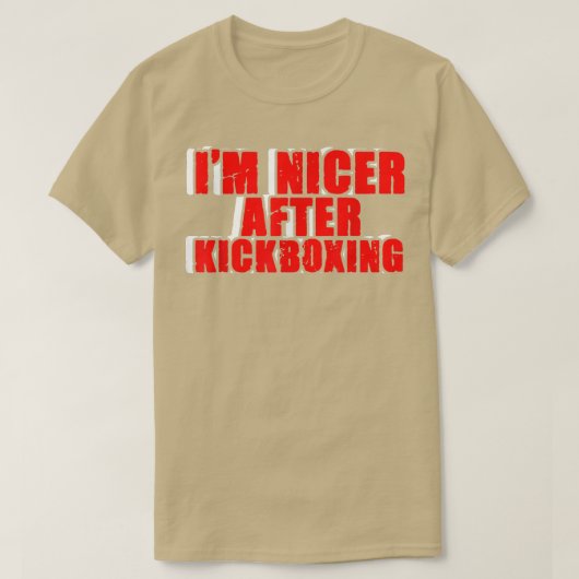 Funny Kickboer Fighter Kickboing MMA Martial Arts T-Shirt (Design vorne)