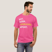 Funny Kickboxing Apparel essen Sleep Kickboxing T-Shirt (Vorne ganz)