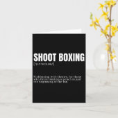 Funny Kickboxing-Enthusiasten Wörterbuch Definitio Karte (Gelbe Blume)