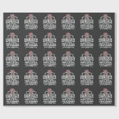 Funny Kickboxing - Geschenk für Rude Martial Arts  Geschenkpapier (Flach)